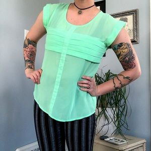Mint Green Ya Los Angeles Top